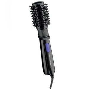 Black Rotating Hot Air Brush with Purple Accent